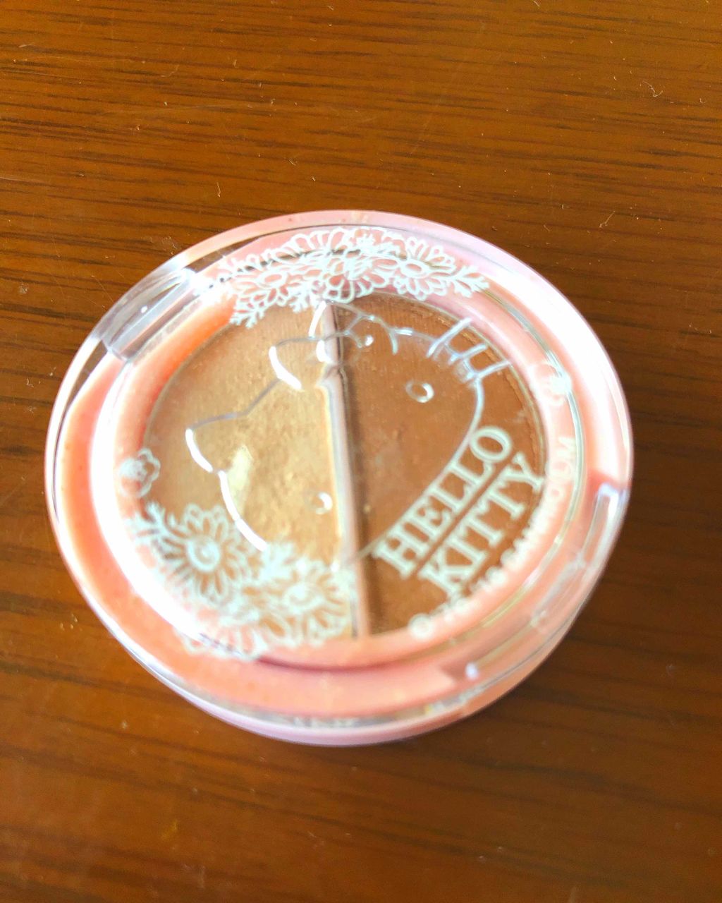 パウダーアイシャドウ ブルーミングキティ/DAISO/アイシャドウパレットを使ったクチコミ(1枚目)