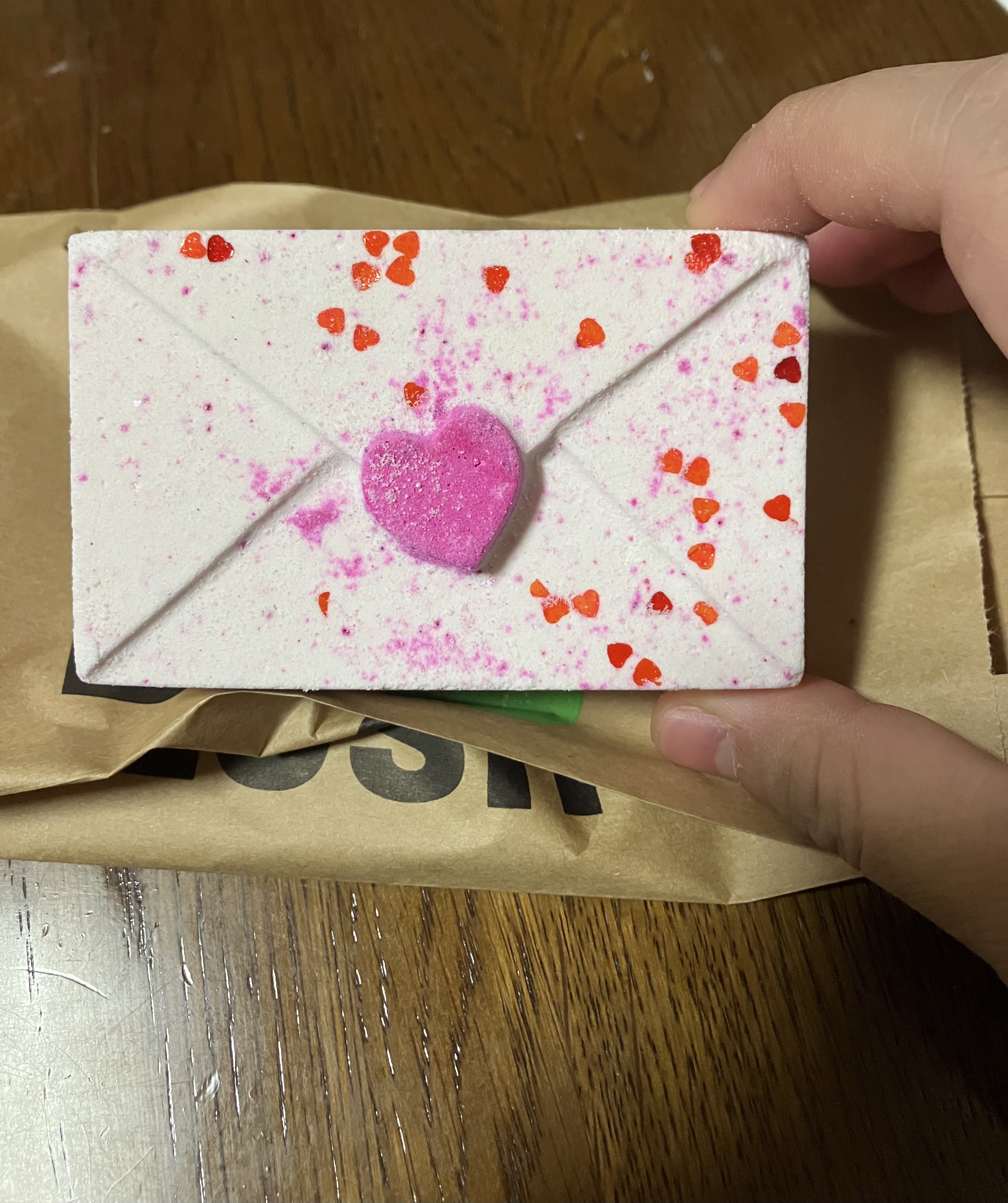 ハートレター（バスボム）/ラッシュ/炭酸系入浴剤を使ったクチコミ（1枚目）