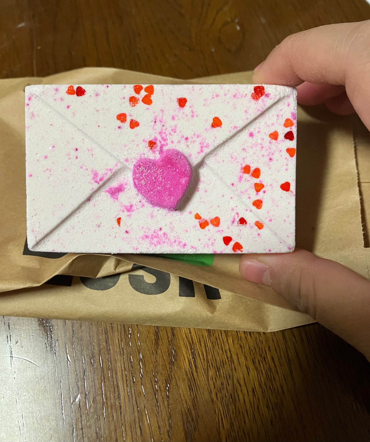 ハートレター(バスボム)/ラッシュ/炭酸系入浴剤を使ったクチコミ(1枚目)