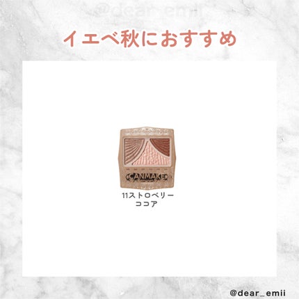 ジューシーピュアアイズ/キャンメイク/アイシャドウパレットを使ったクチコミ(4枚目)