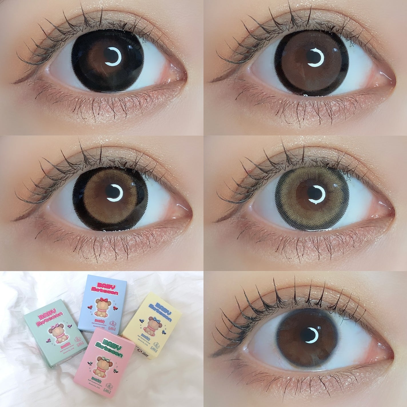 ベイビーモテコンマンスリー/モテコン/1ヶ月(1MONTH)カラコンを使ったクチコミ(10枚目)