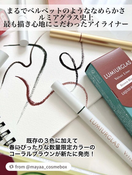 ベルベットライナー/LUMIURGLAS/リキッドアイライナーを使ったクチコミ(2枚目)