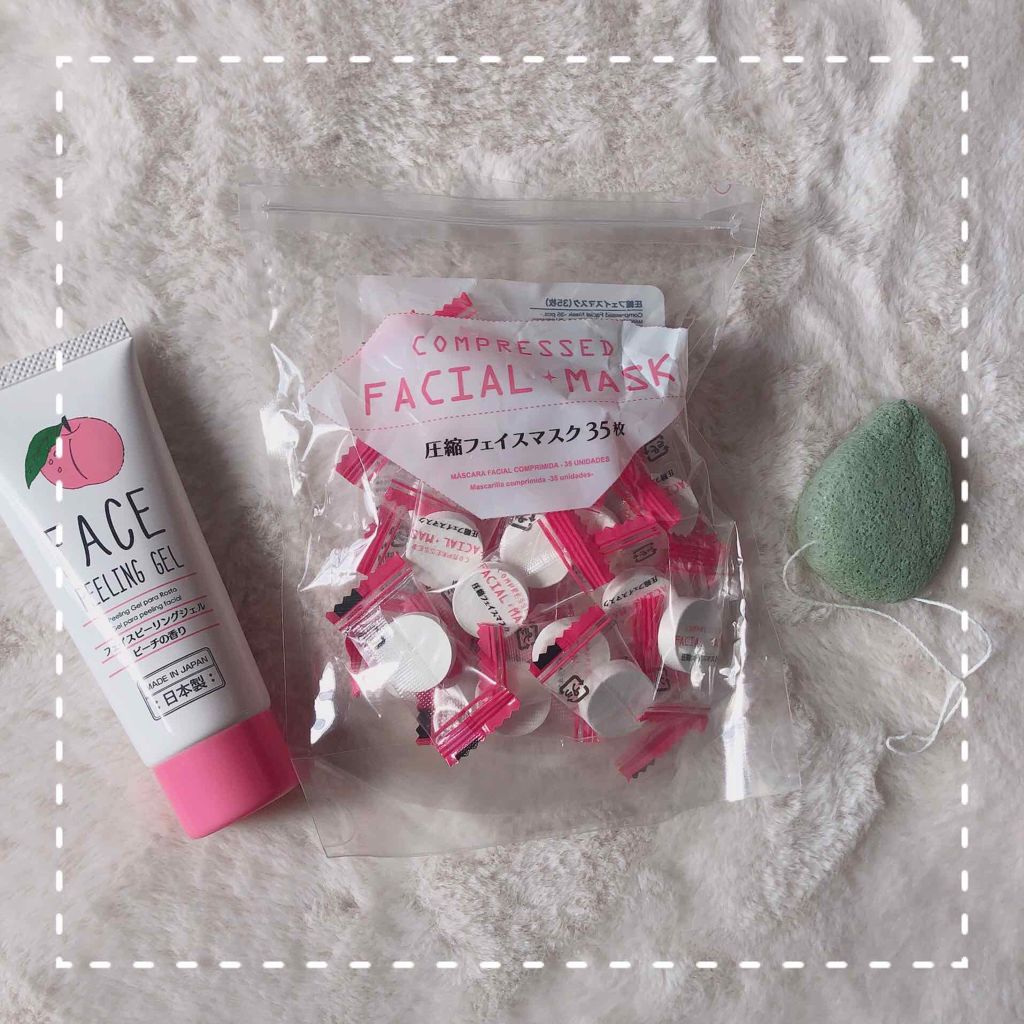 天然こんにゃくパフ/DAISO/その他スキンケアグッズを使ったクチコミ（2枚目）