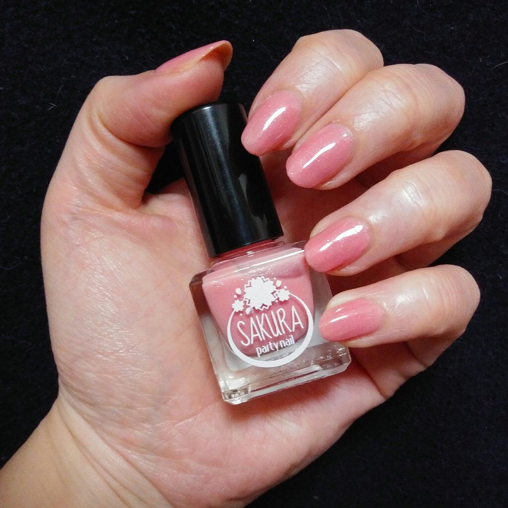 さくらパーティネイル/セリア/マニキュアを使ったクチコミ（3枚目）