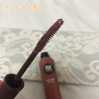 ピンク モーメント インク カラー カラ 09 PINK TEA BROWN/PERIPERA/マスカラを使ったクチコミ（2枚目）