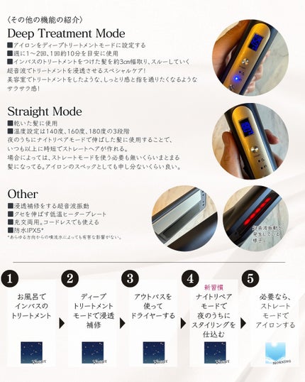 ナイトリペアアイロン/YA-MAN TOKYO JAPAN/その他ヘアアイロンを使ったクチコミ(4枚目)