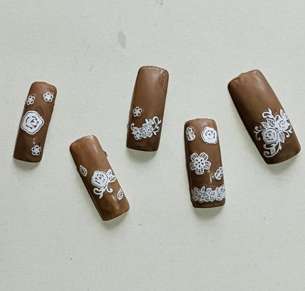 貼るジェルネイル/セリア/ネイルシールを使ったクチコミ(3枚目)