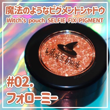 セルフィーフィックスピグメント 02 フォローミー/Witch's Pouch/シングルアイシャドウを使ったクチコミ（1枚目）