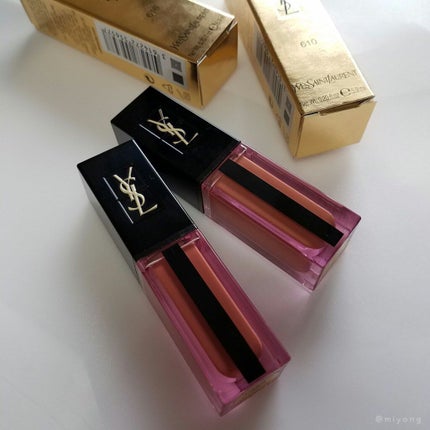 ルージュ ピュールクチュール ヴェルニ ウォーターステイン/YVES SAINT LAURENT BEAUTE/口紅を使ったクチコミ(8枚目)