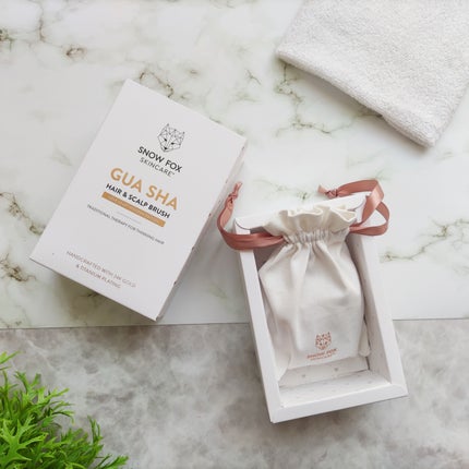 プレミアム FOX カッサ ウッド ミニハート ヘアブラシ/SNOW FOX SKINCARE/ヘアブラシを使ったクチコミ(7枚目)