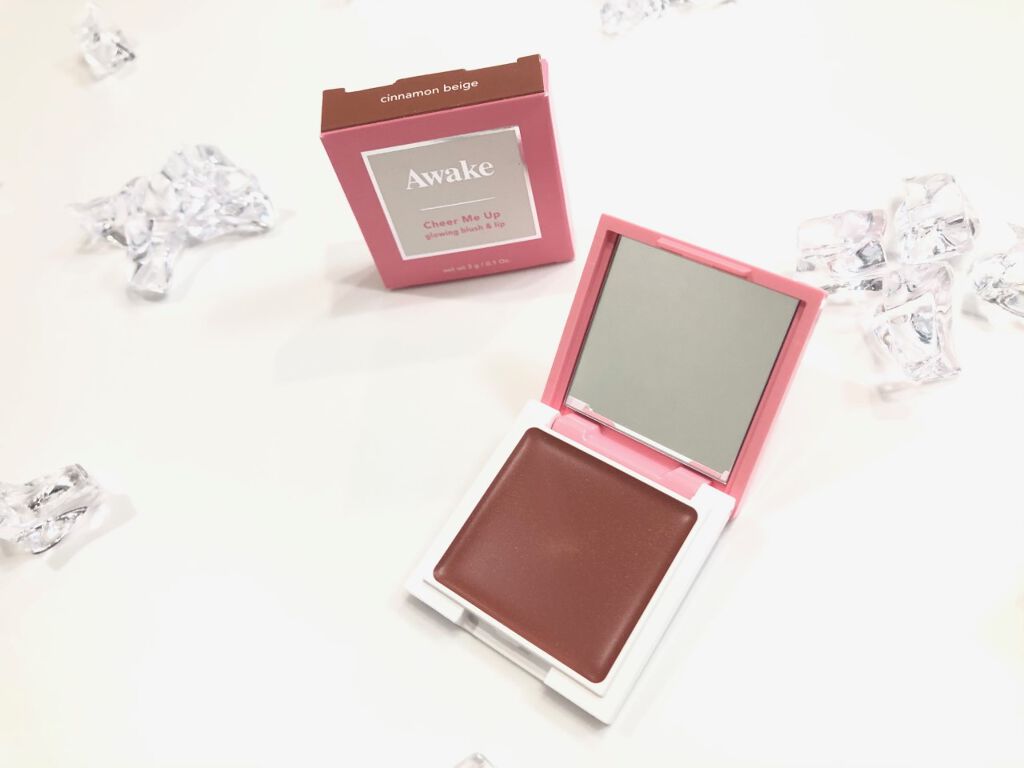 チアミーアップ グロウイング ブラッシュ＆リップ 02 cinnamon beige/Awake/口紅を使ったクチコミ（1枚目）