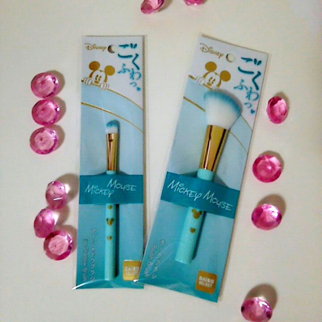 ごくふわっ ミッキーブラシ/DAISO/メイクブラシを使ったクチコミ(1枚目)