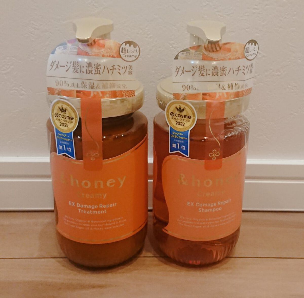 Creamy EXダメージリペアシャンプー1.0/ヘアトリートメント2.0/&honey/市販シャンプーを使ったクチコミ(1枚目)