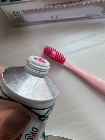 ホワイトニング美白歯磨き粉/EUTHYMOL/歯磨き粉を使ったクチコミ(2枚目)