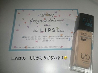 LIPPSさんからのプレゼントで頂きました。
レビュー遅くなってしまって申し訳ないです…LIPPSさんありがとうございます！

私は、メイベリンのフィットミーずーっと買おうかどうか悩んでました…
今回試