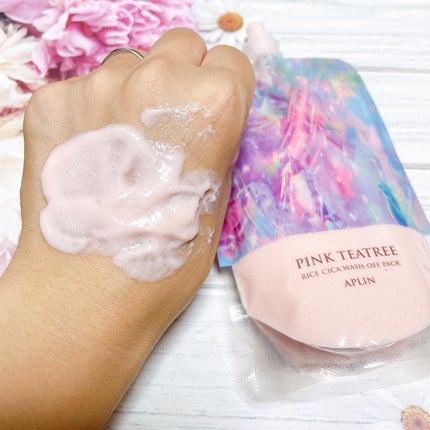 ピンクティーツリーライスシカウォッシュオフパック/APLIN/洗い流すパック・マスクを使ったクチコミ(3枚目)