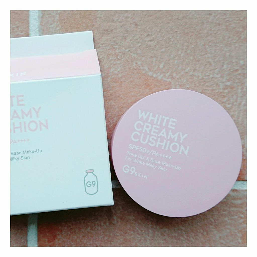 WHITE CREAMY CUSHION(ウユファンデ)/G9SKIN/化粧下地を使ったクチコミ(5枚目)