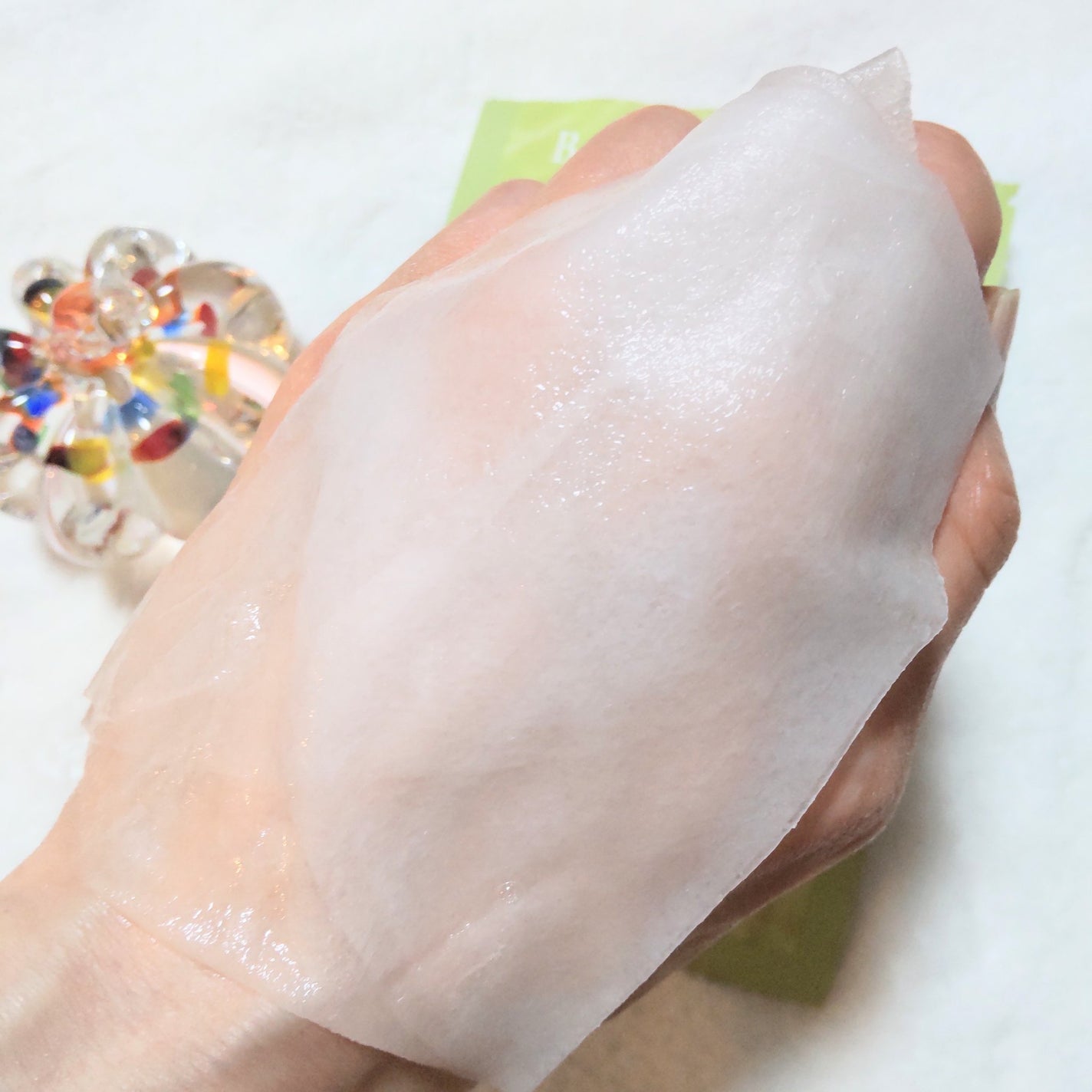 グリーンティーエッセンシャルマスク/Bonajour/シートマスク・パックを使ったクチコミ(3枚目)