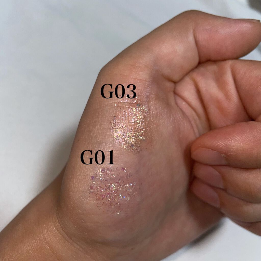 パールブリーアイグリッター/BLACK ROUGE/グリッターを使ったクチコミ(3枚目)