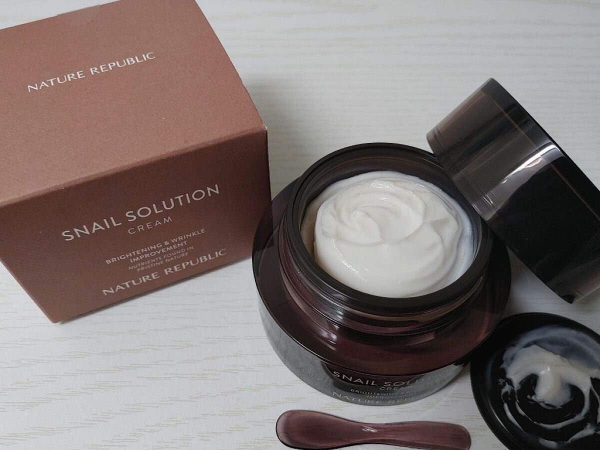 スネイルソリューションクリーム/ネイチャーリパブリック/フェイスクリームを使ったクチコミ(2枚目)