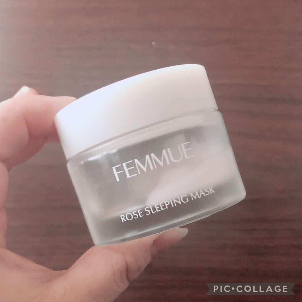 ローズウォーター スリーピングマスク/FEMMUE/フェイスクリームを使ったクチコミ(1枚目)
