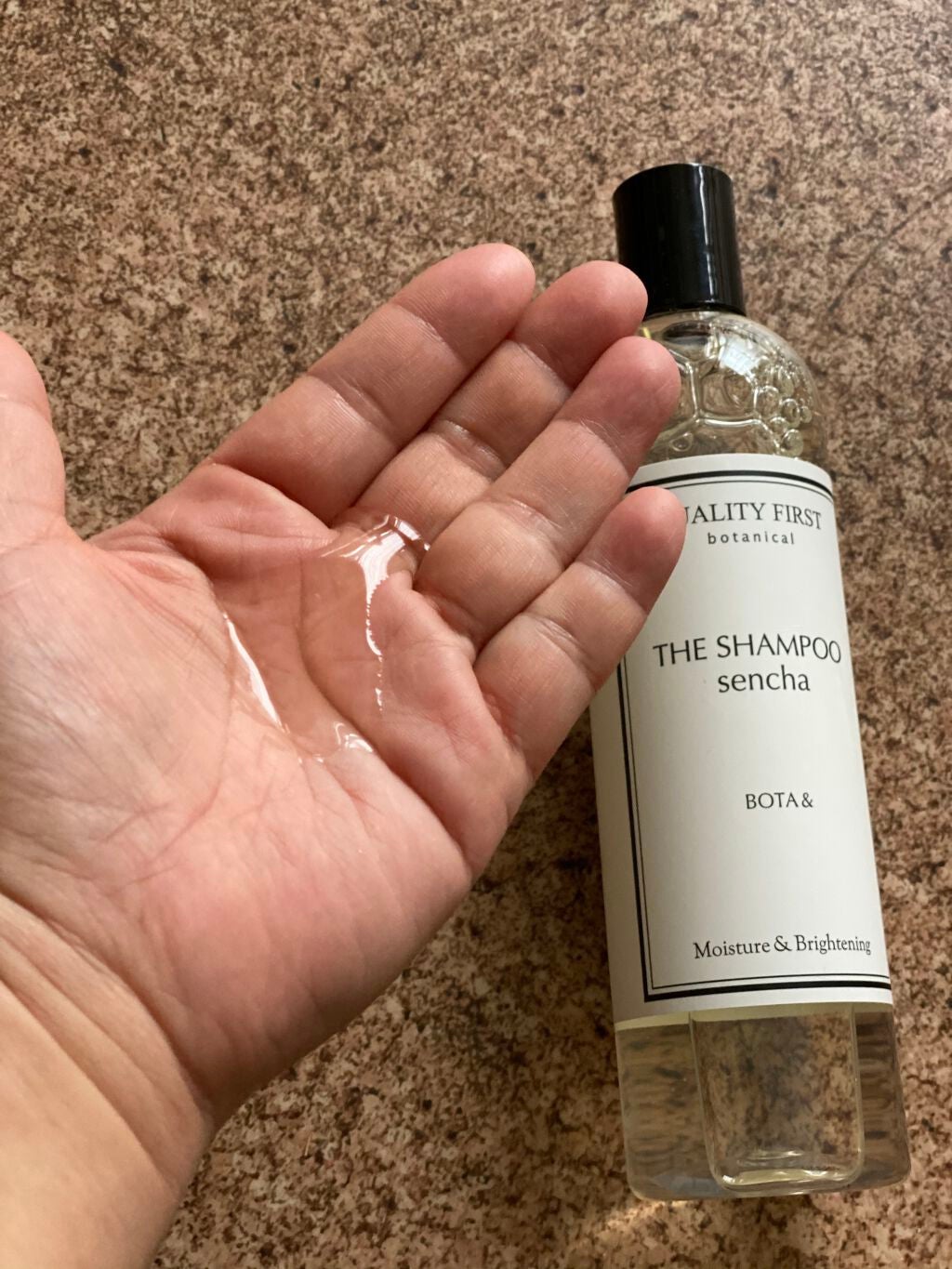 ボタアンド ザ シャンプー <sencha>/クオリティファースト/市販シャンプーを使ったクチコミ(2枚目)