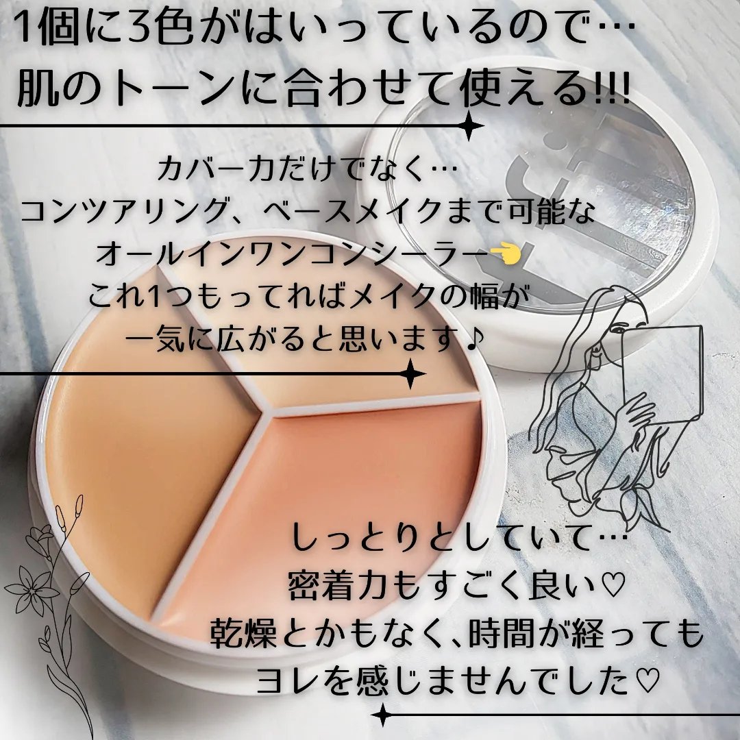 カバーアッププロコンシーラー/TFIT/パレットコンシーラーを使ったクチコミ（3枚目）