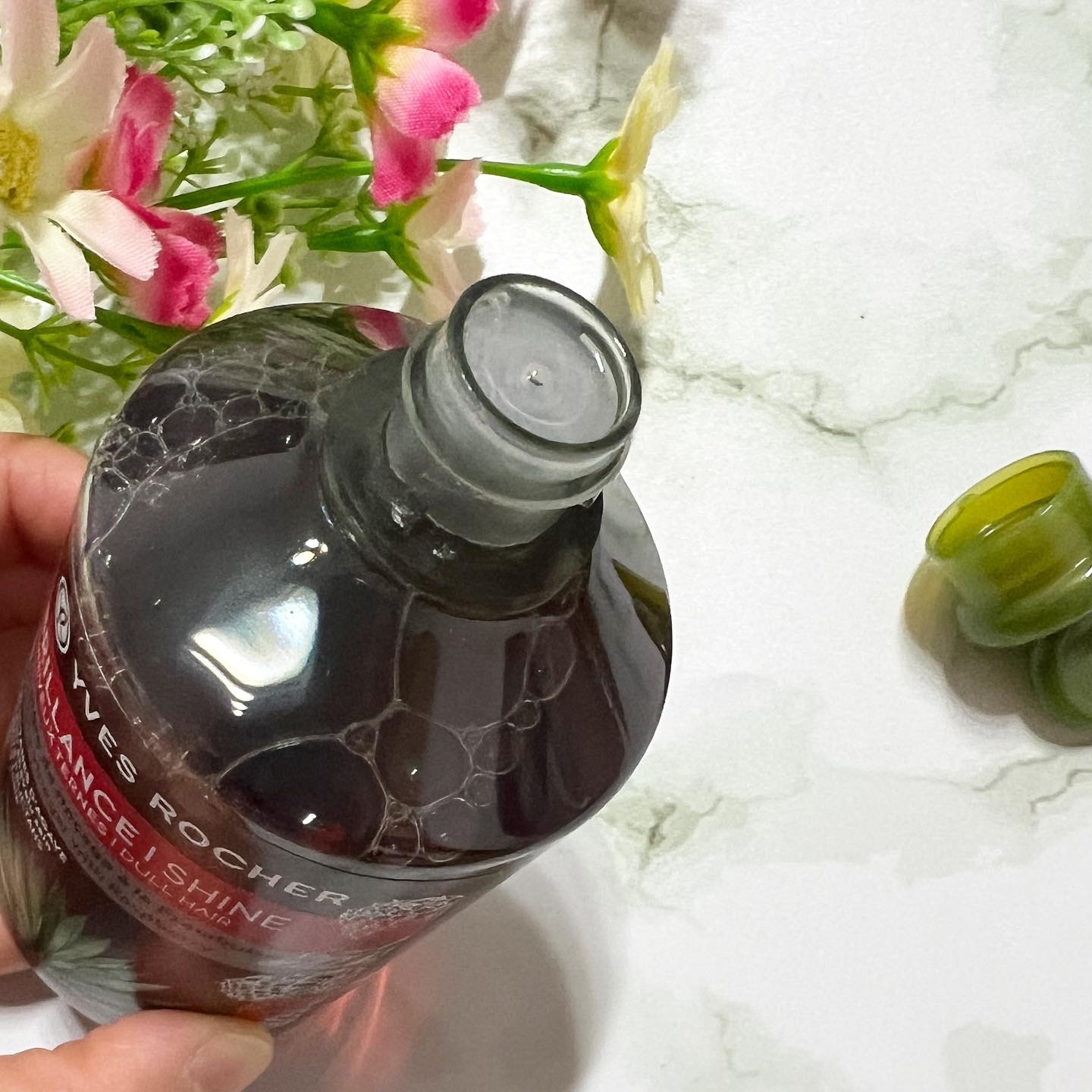 リンシングビネガー シルキーシャイン さらキララズベリー リンシングビネガー さらキララズベリー 150ml【旧】/イヴ・ロシェ/洗い流すヘアトリートメントを使ったクチコミ（2枚目）