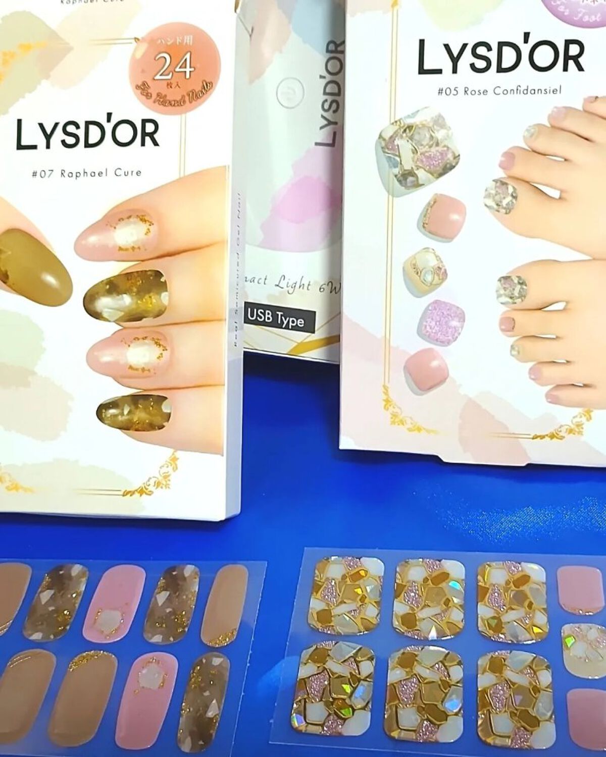 セミキュアジェルネイルシール ハンド用/LYSD’OR/ネイルシールを使ったクチコミ（2枚目）