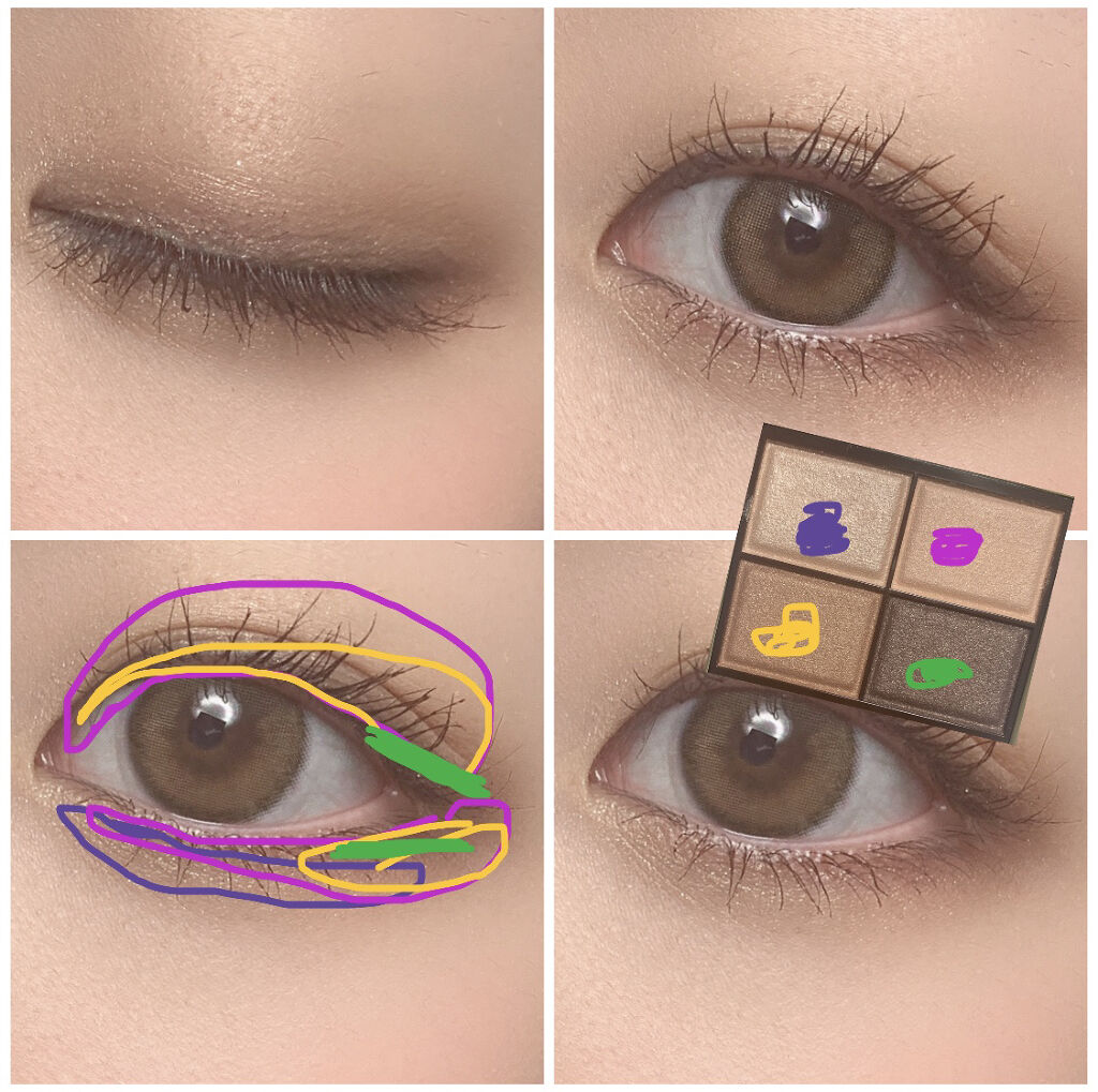 スキニーリッチシャドウ/excel/アイシャドウパレットを使ったクチコミ（2枚目）