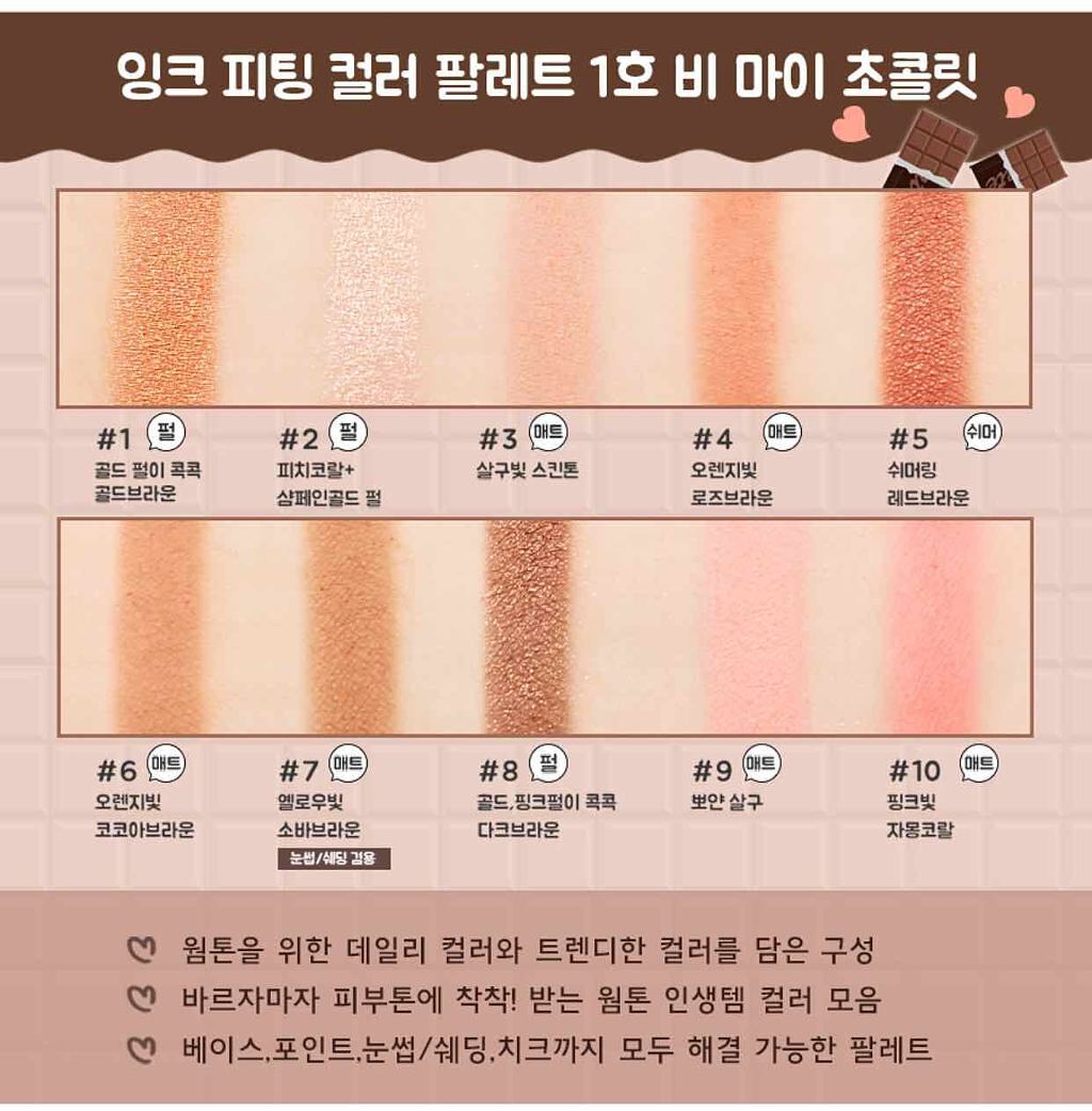 インク フィッティング カラー パレット/PERIPERA/アイシャドウパレットを使ったクチコミ（3枚目）