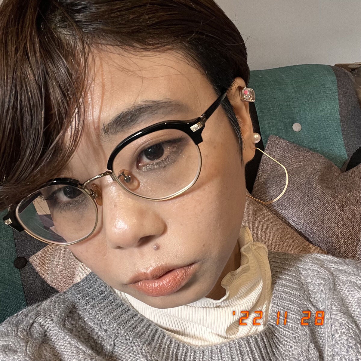 墨さん on LIPS 「BBIAのティントが使いたかったんやメイク。肌色っぽいベージュ..」(3枚目)