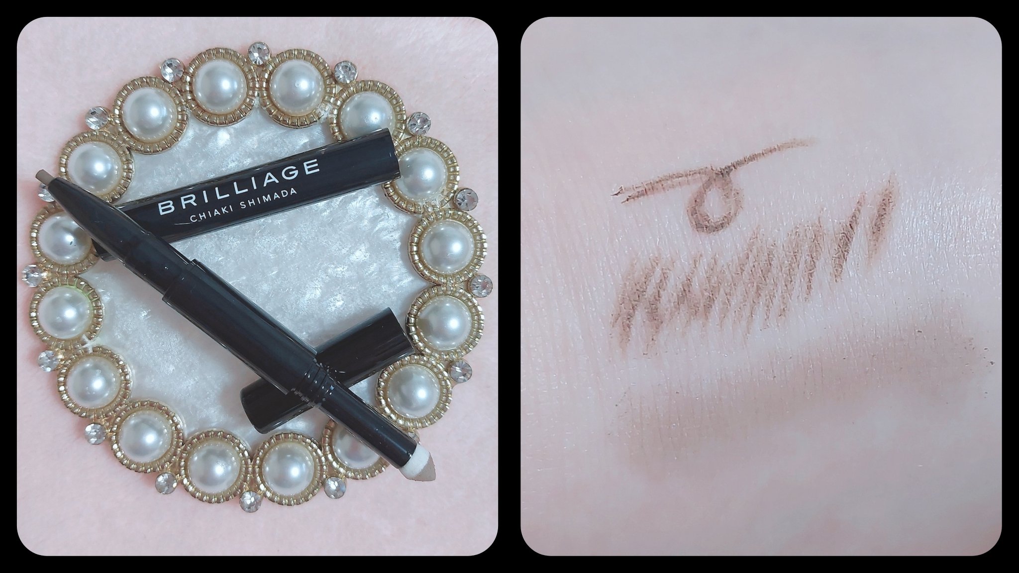  ロングステイ アイブロウパウダー＆ペンシル グレージュ/ブリリアージュ/アイブロウペンシルを使ったクチコミ（2枚目）