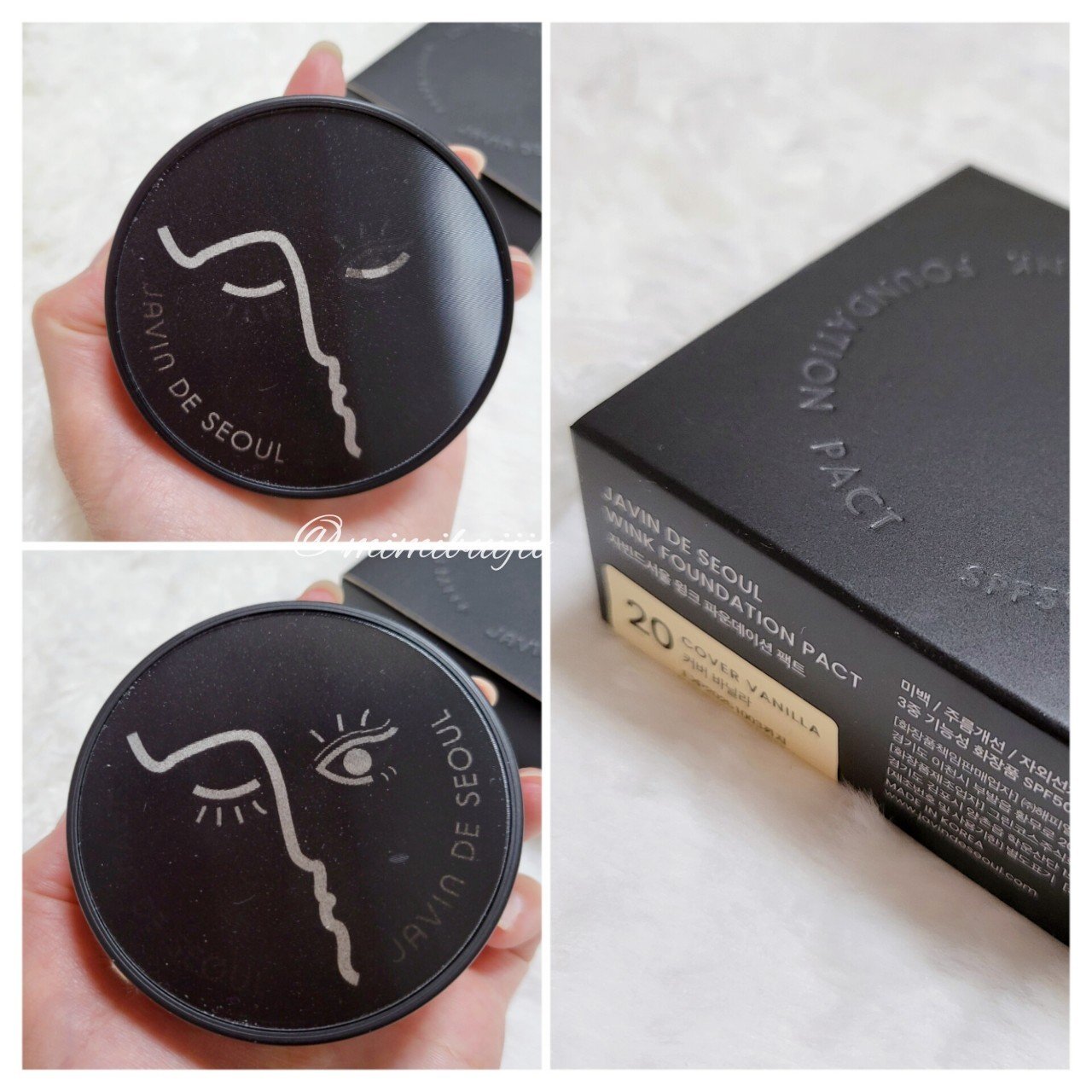 ジャビンドゥソウル ウインクファンデーションパクト/Javin De Seoul/クッションファンデーションを使ったクチコミ（3枚目）