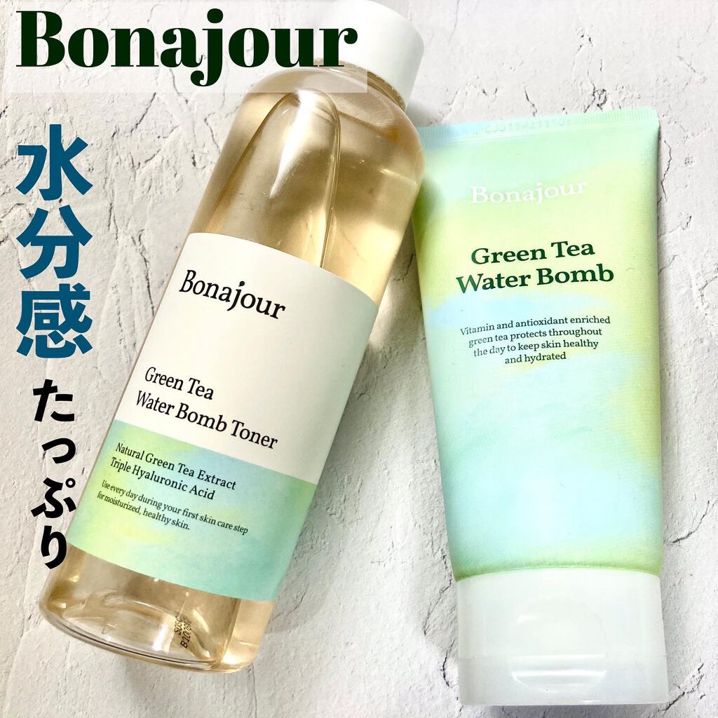 グリーンティーウォーターボム/Bonajour/フェイスクリームを使ったクチコミ（1枚目）