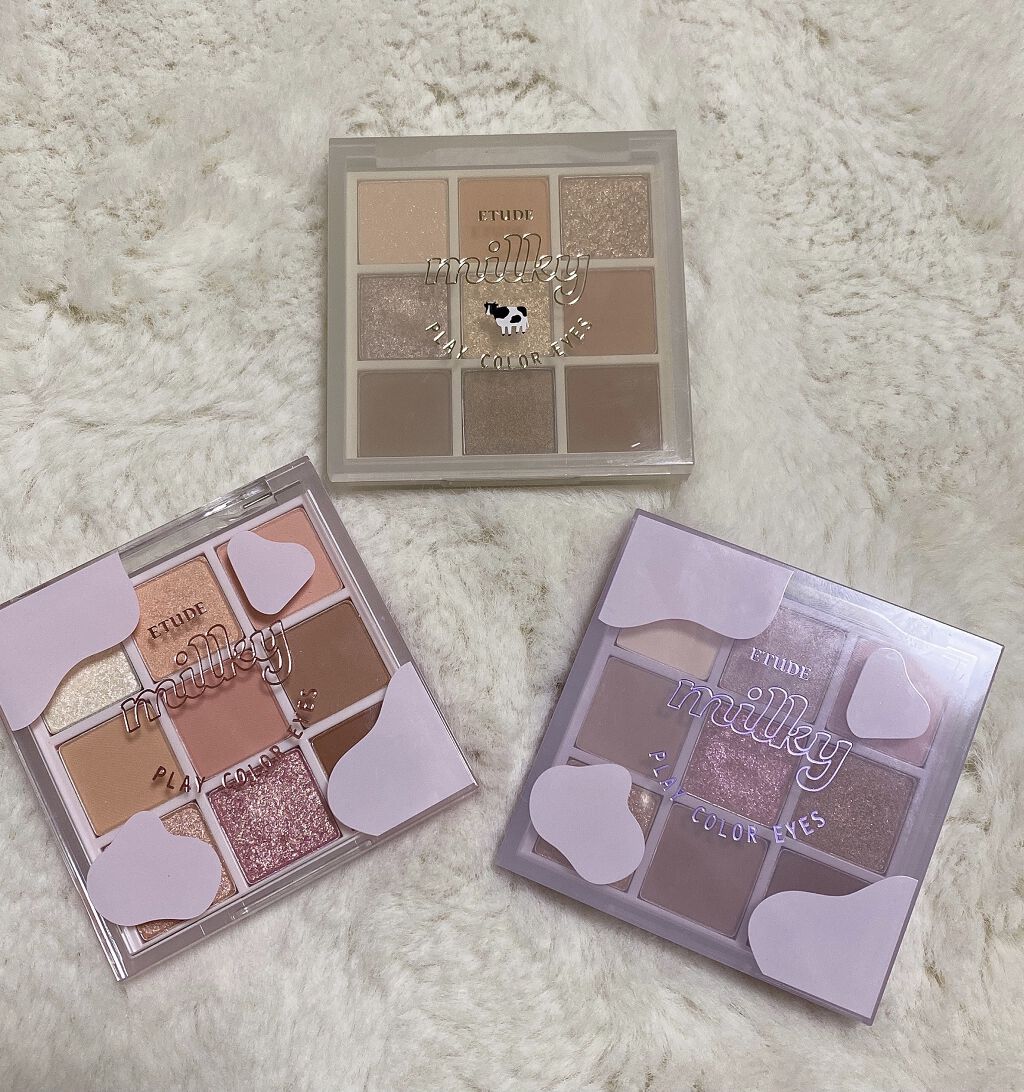 プレイカラーアイズ ≪ミルキーコレクション≫/ETUDE/アイシャドウパレットを使ったクチコミ（2枚目）
