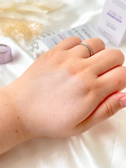 ダルバ ウォータフル トーンアップ サンクリーム(パープル)/ダルバ/日焼け止めクリームを使ったクチコミ(5枚目)