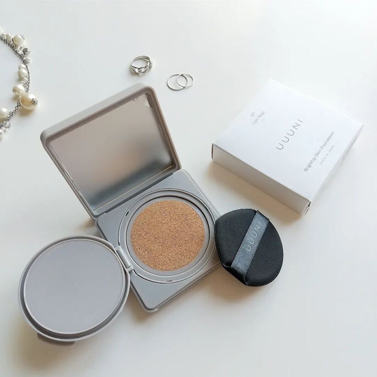 ブライトアップスキンファンデーション/UUUNI/クッションファンデーションを使ったクチコミ（1枚目）