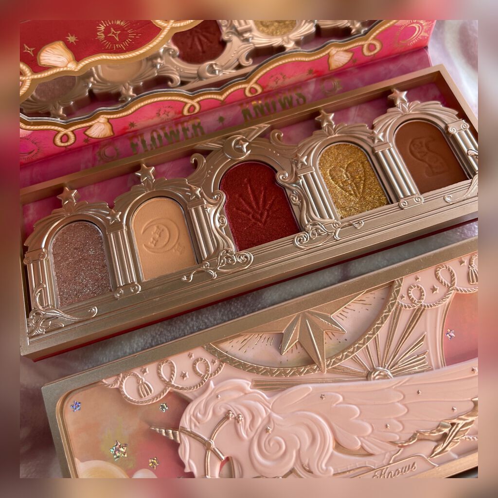 ローズユニコーンシリーズ アイシャドウパレット/FlowerKnows/アイシャドウパレットを使ったクチコミ（3枚目）