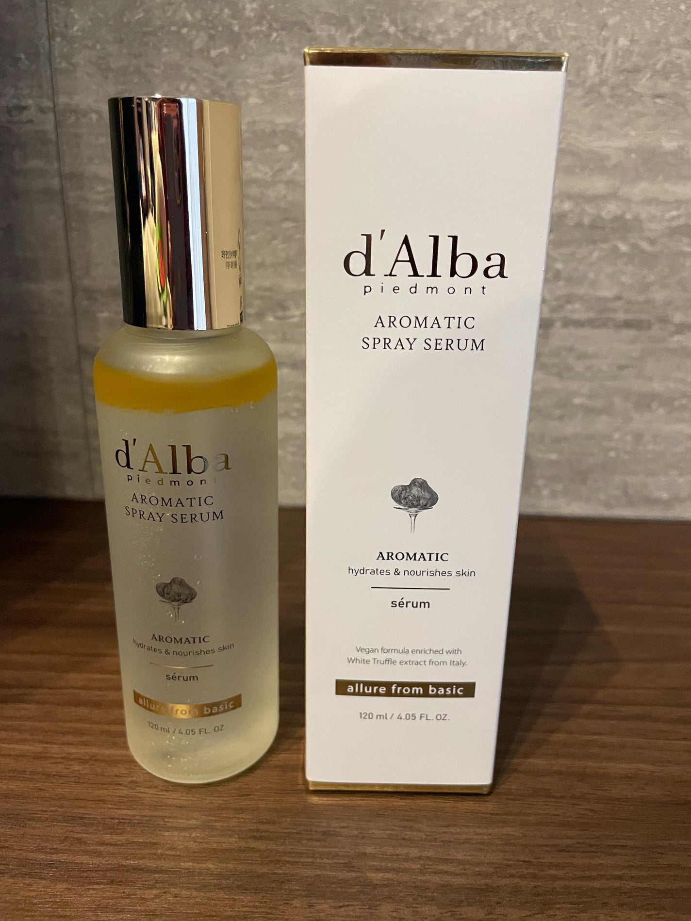 ホワイトトリュフファーストアロマティックスプレーセラム/ダルバ/ミスト状化粧水を使ったクチコミ(1枚目)