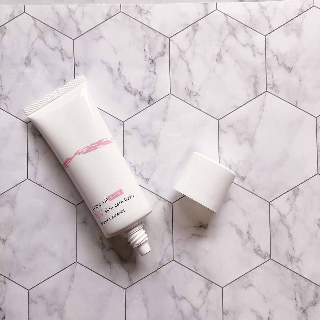 リペア＆バランス スキンケアUVベース＜トーンアップローズ＞/Repair&Balance/日焼け止めクリームを使ったクチコミ（2枚目）