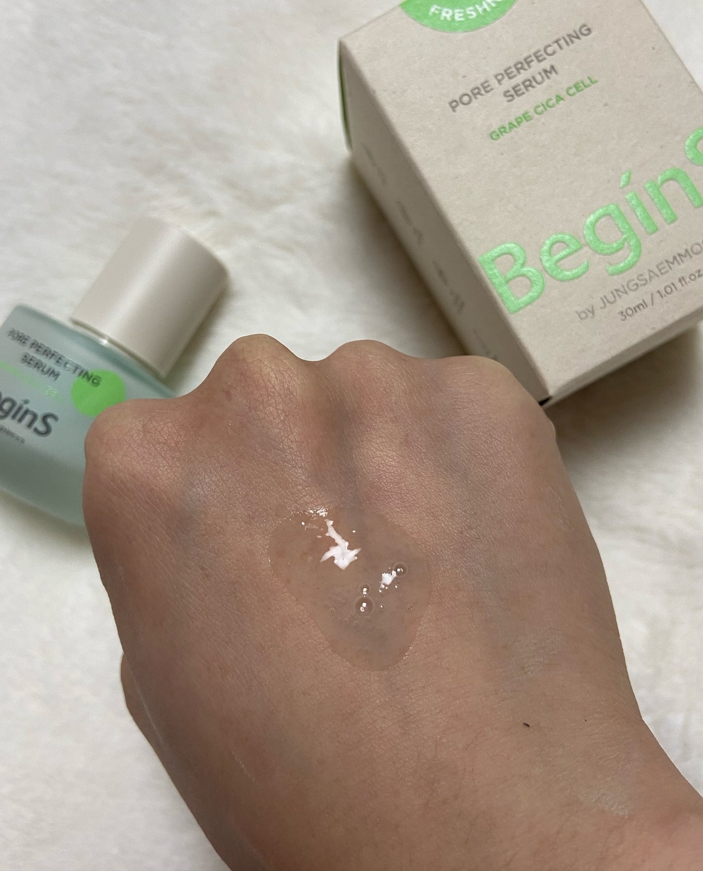 Pore Perfecting Serum/BeginS by JUNGSAEMMOOL/美容液を使ったクチコミ(3枚目)