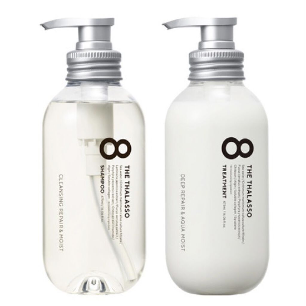 [旧商品]クレンジングリペア＆モイスト 美容液シャンプー／ディープリペア＆アクアモイスト 美容液トリートメント/エイトザタラソ/市販シャンプーを使ったクチコミ（1枚目）