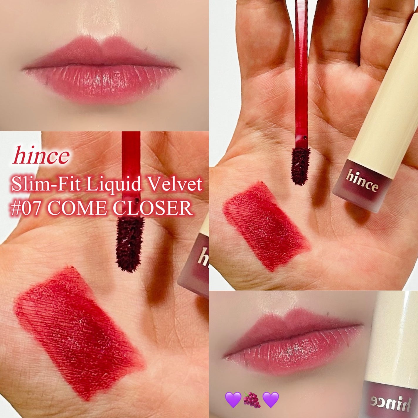スリムフィットリキッドベルベット/hince/口紅を使ったクチコミ(1枚目)