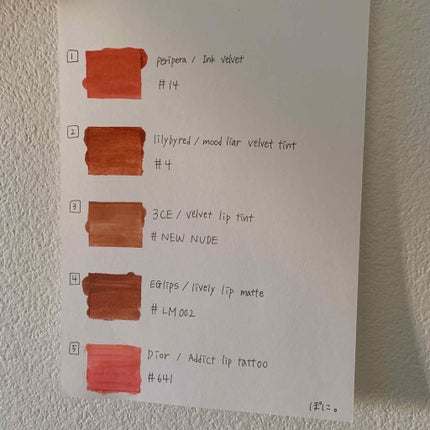 インク ベルベット/PERIPERA/口紅を使ったクチコミ(2枚目)