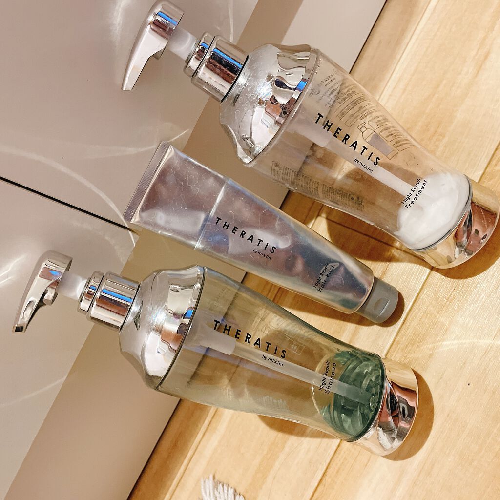 ナイトリペア ヘアパック/THERATIS/ヘアマスク・ヘアパックを使ったクチコミ（2枚目）