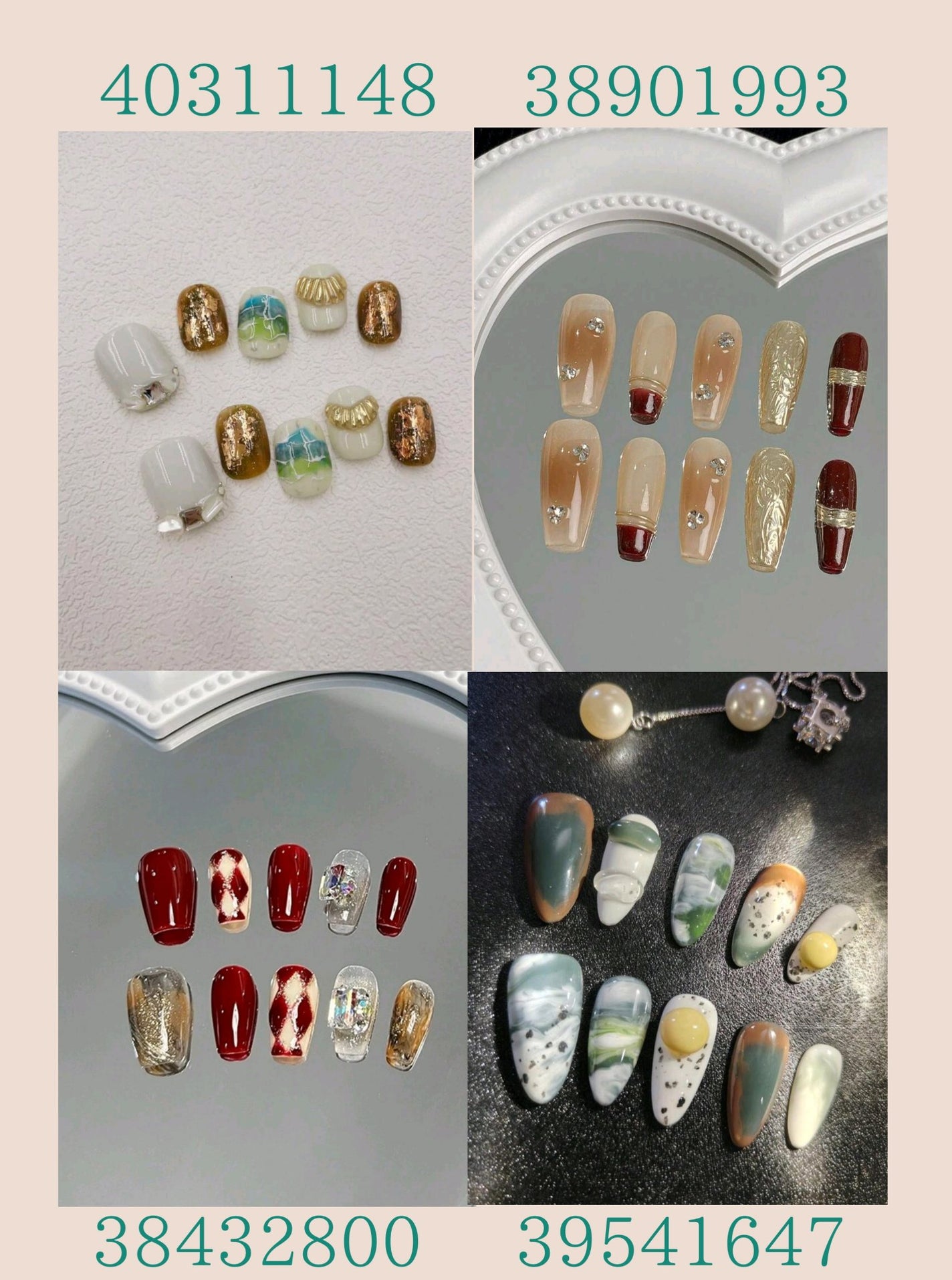 あめ(フォロバ) on LIPS 「────────────シーインネイルチップ✨️リスト✨️今回..」(3枚目)