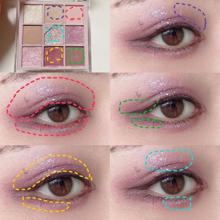 グリッターペディアアイパレット/unleashia/アイシャドウパレットを使ったクチコミ(8枚目)