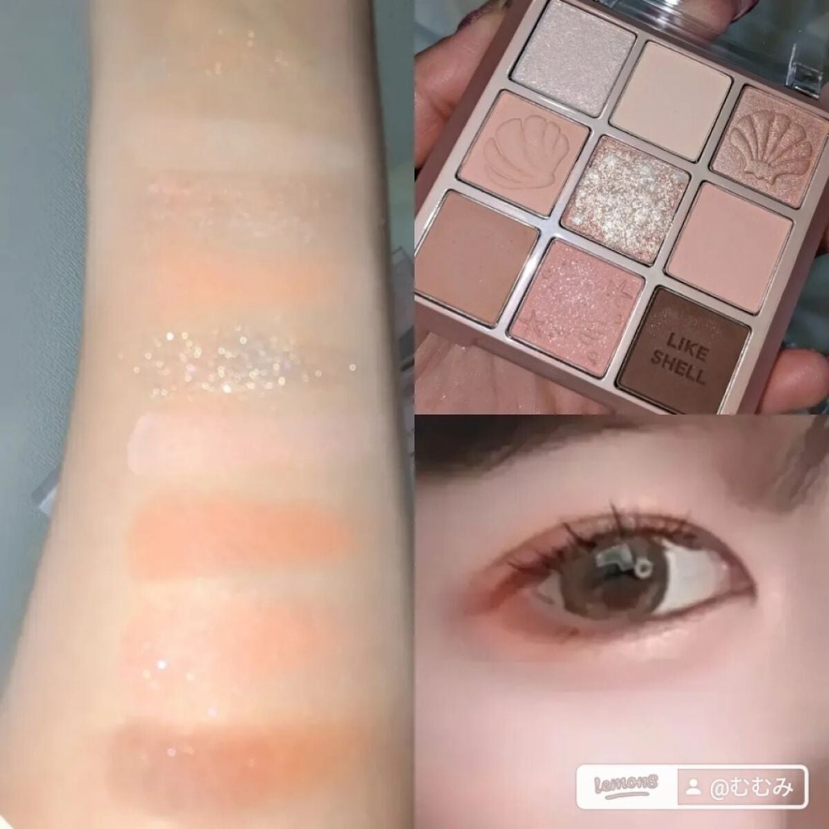 マイフェイブムードアイパレット 9カラー/HOLIKA HOLIKA/アイシャドウパレットを使ったクチコミ(6枚目)