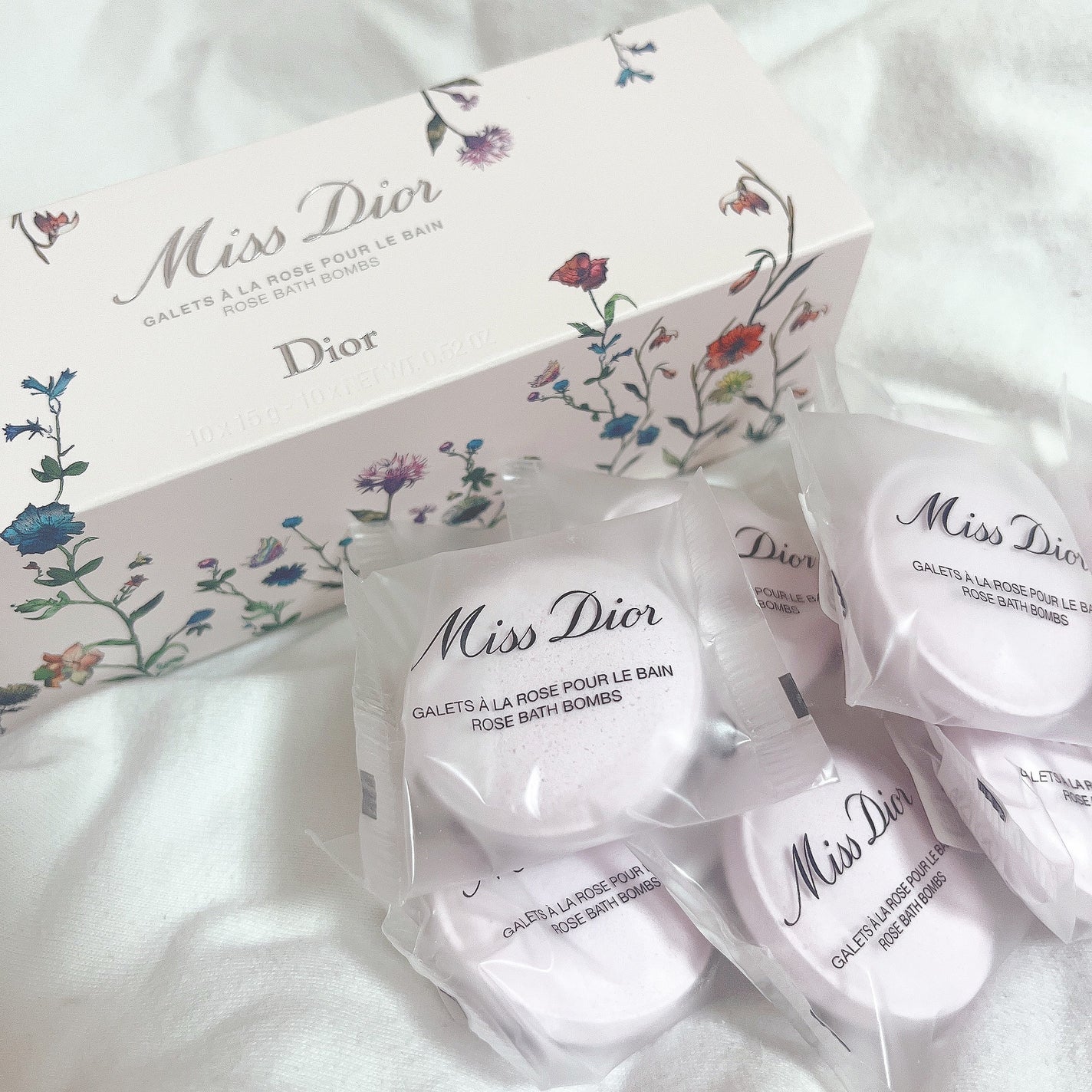ミス ディオール ローズ バスボム/Dior/炭酸系入浴剤を使ったクチコミ(1枚目)